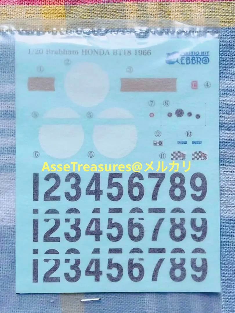 良状態 絶版 エブロ 1/20 ブラバム・ホンダ BT18 1966年 - メルカリ