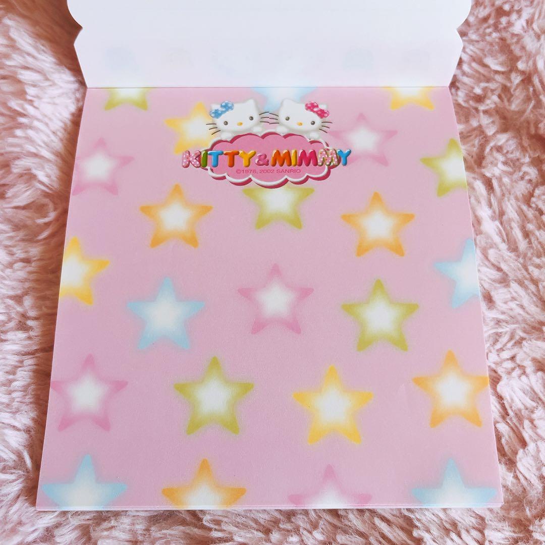 希少レア ハローキティ ミミィ 缶ケース ペンセット シール付きメモ