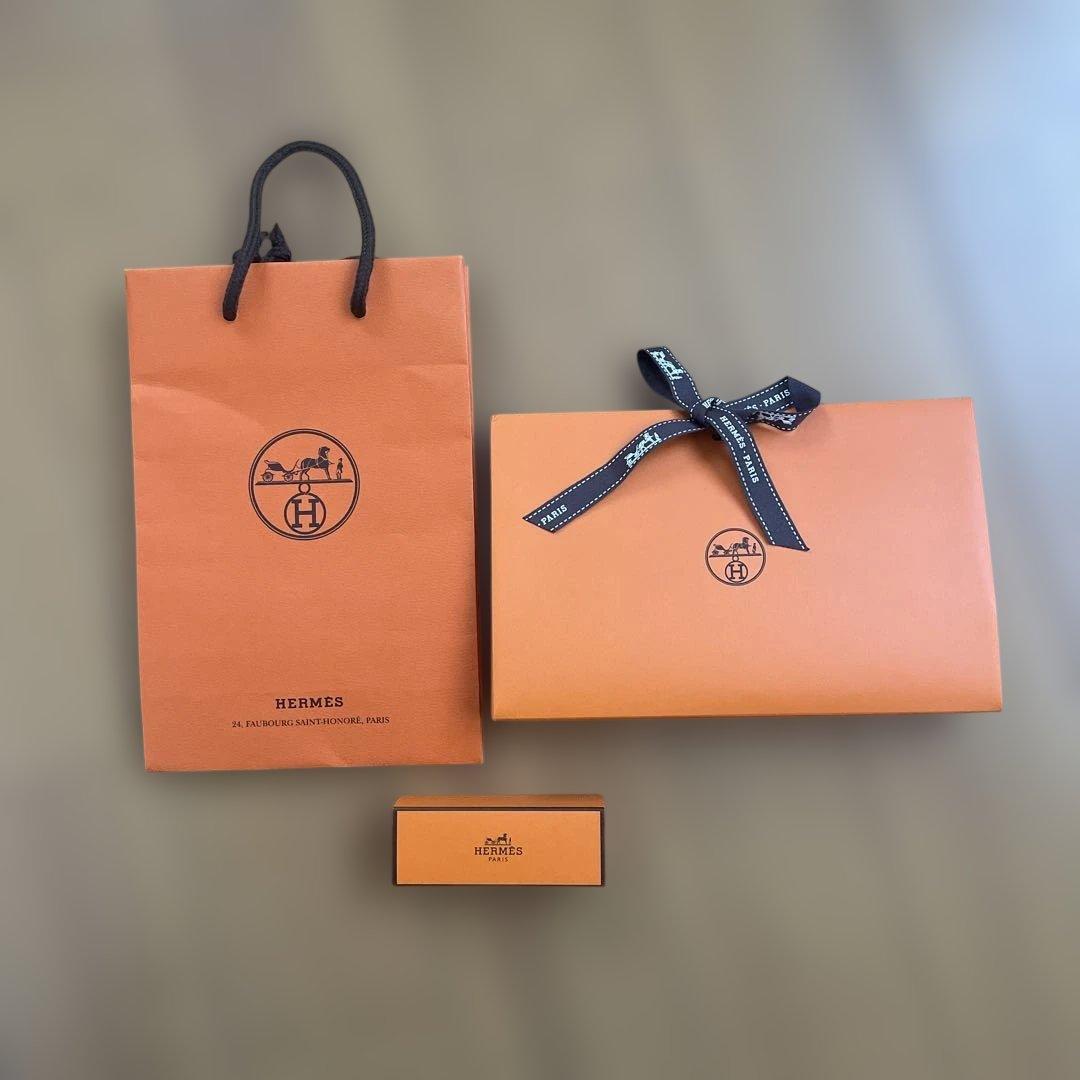 HERMES ギフトボックス、リップボックス、ショッパーセット - メルカリ