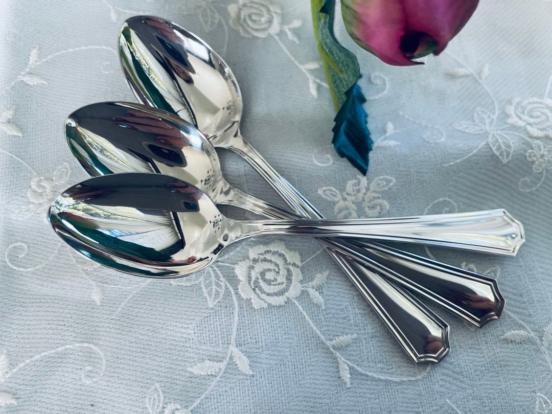 ブリタニアシルバー950/1000　銀座和光のティースプーン　3本 ブリタニアシルバー950/1000 銀座和光のティースプーン 3本 - メルカリ