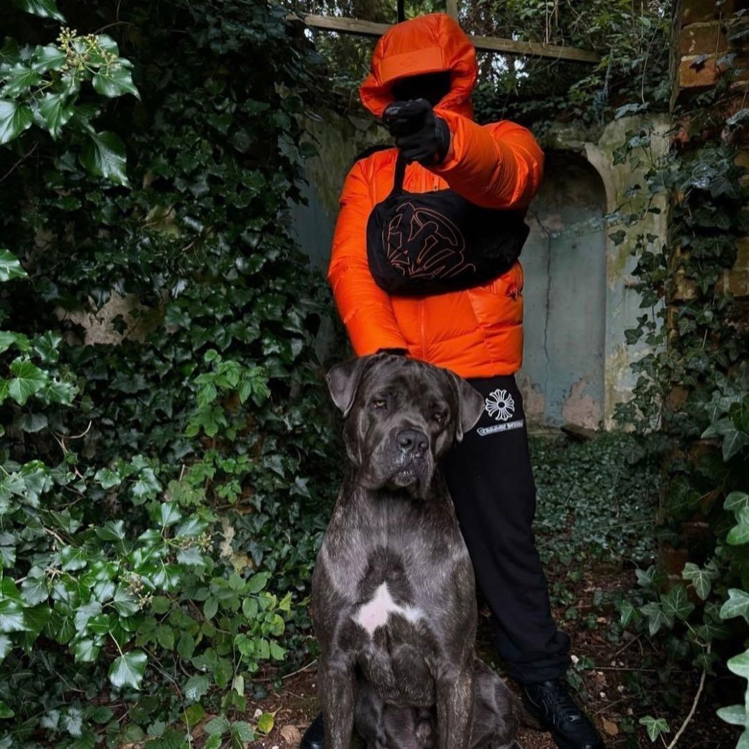 即日発送 syna world ダウンジャケット オレンジ シナワールド UK