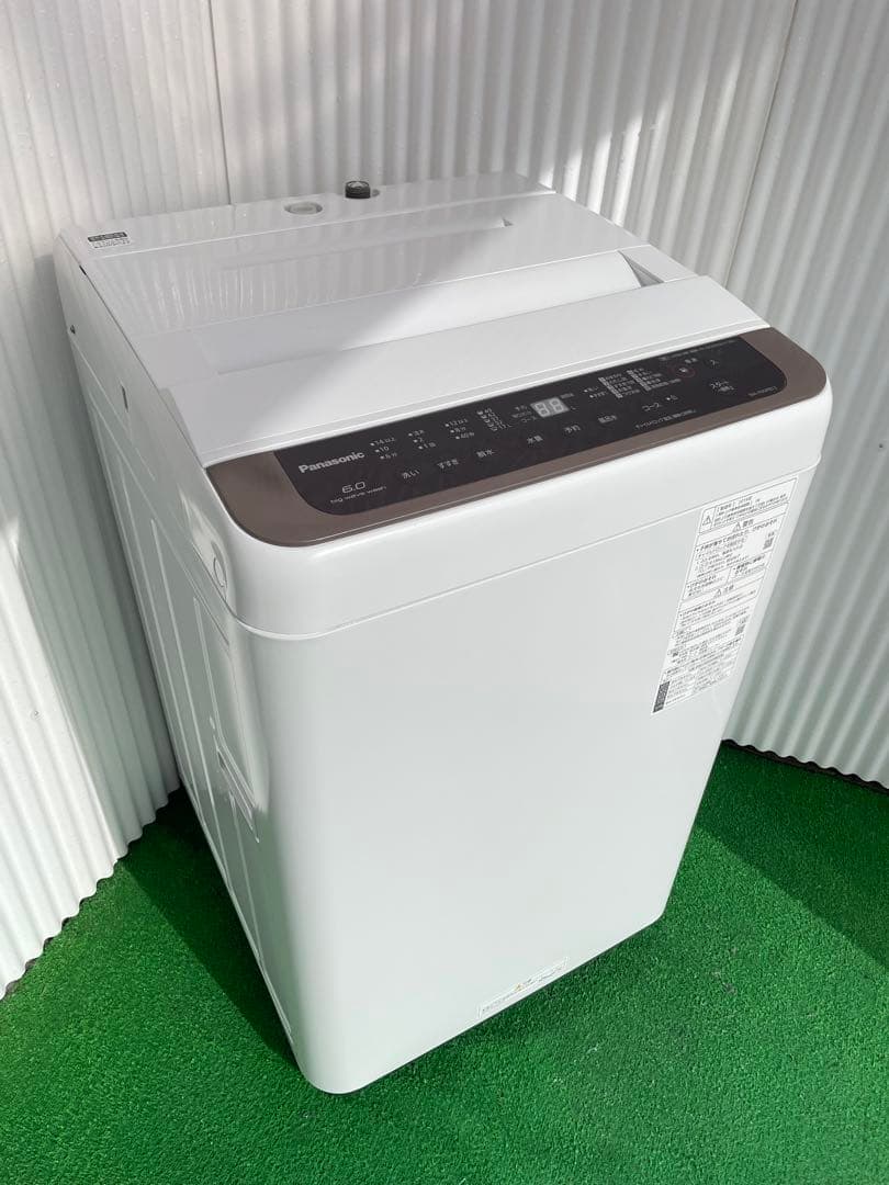 974パナソニック Fシリーズ ブラウン 6kg洗濯機 槽カビ予防 風乾燥機能