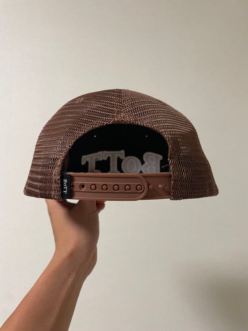 BoTT OG Logo Mesh Back 5 panel Cap ブラウン Patch Logo Mesh Back