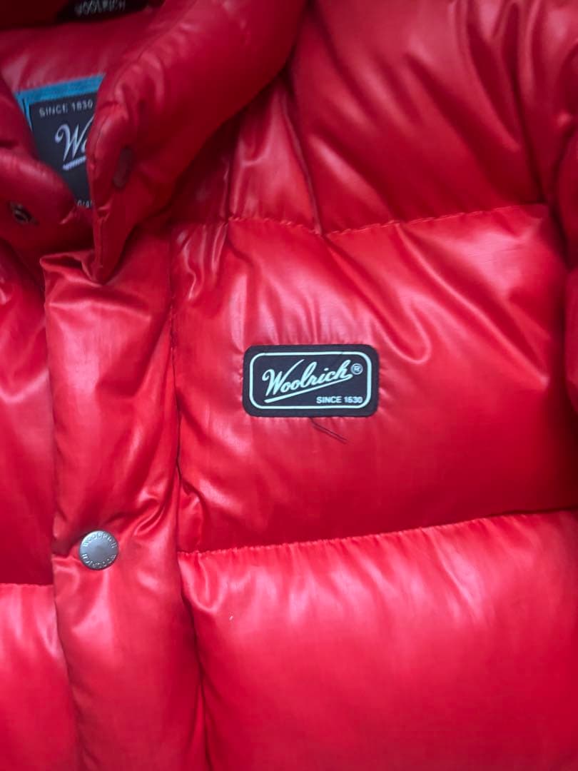 90s ウールリッチ/WOOLRICH ダウンジャケット レッド m.l相当 - メルカリ