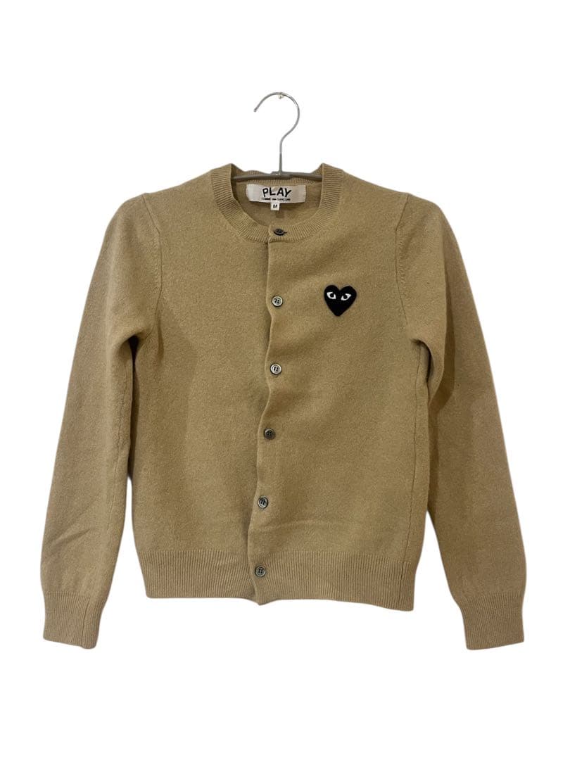 【縮みあり】コムデギャルソン　カーディガン　ベージュ 楽天市場】【COMME des GARCONS】コムデギャルソン PLAY ハートロゴ