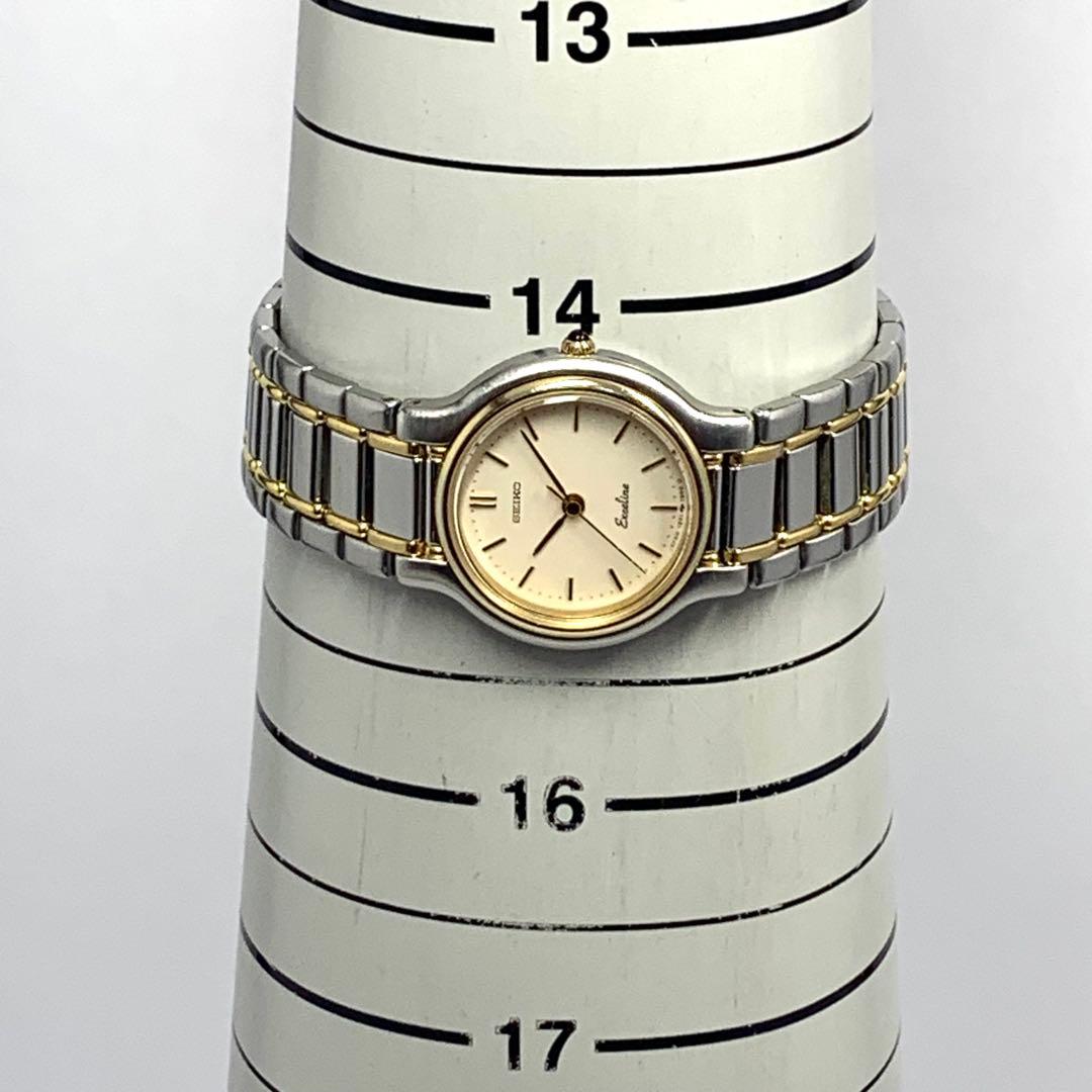 電池交換済590 SEIKO Exceline セイコー腕時計 ゴールド コンビ - メルカリ