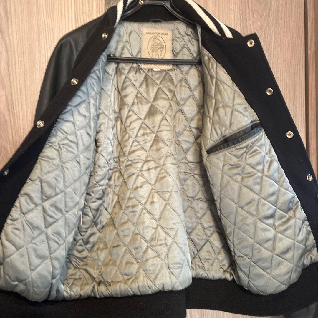 USA製 GOLDEN BEAR 袖レザー スタジャン アワードジャケット 黒 - メルカリ