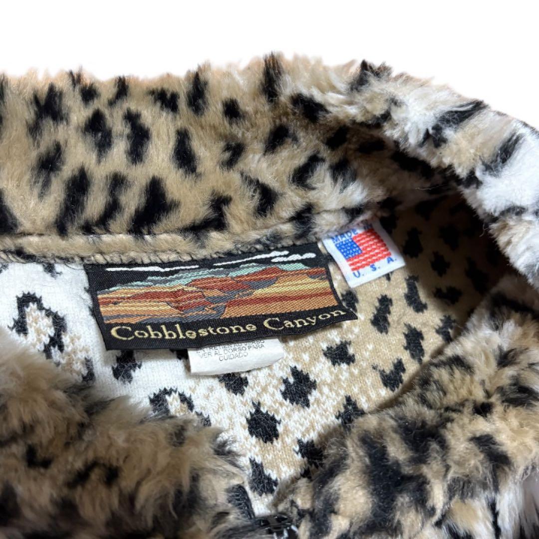 90s Cobblestone Canyon レオパード ベスト USA製 XL - メルカリ