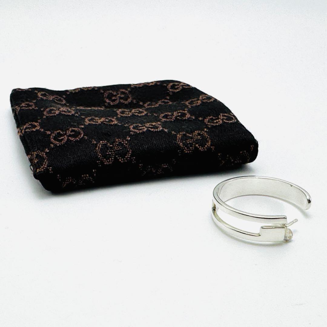 GUCCI カットアウト Gロゴ フープピアス Ag925 シルバー 片耳 - メルカリ