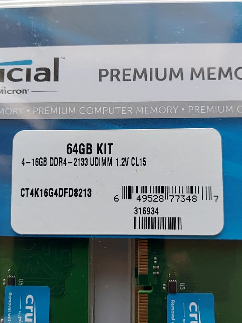 Crucial CT4K16G4DFD8213 16GB×4枚 64GBセット - メルカリ