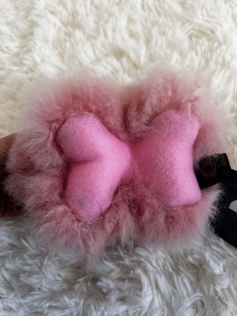 ❣️新商品❣️ベビーアルパカ 100％ ピンク うさぎ ぬいぐるみ