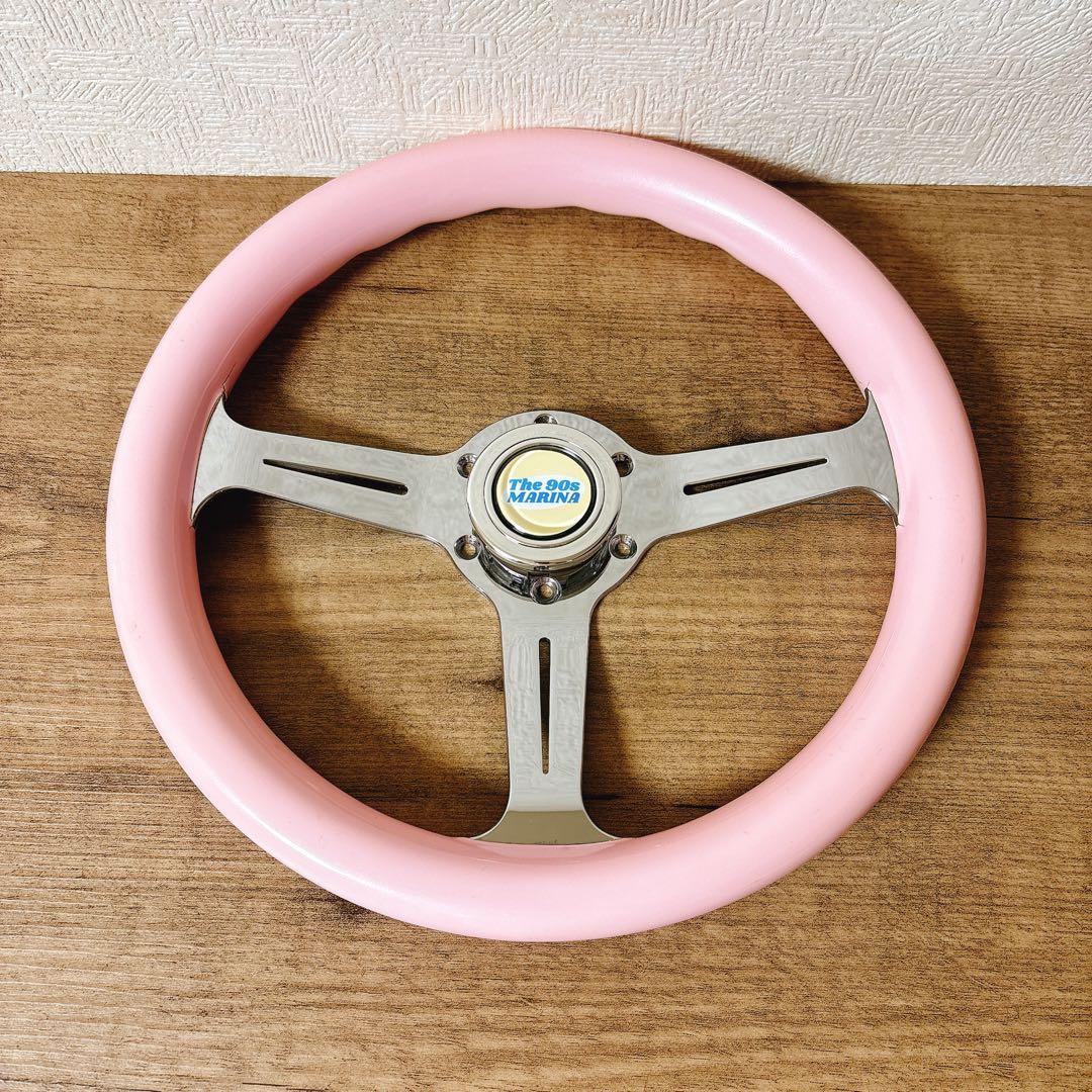 希少当時物ウッドハンドルウッドステアリング33cm 旧車USDM