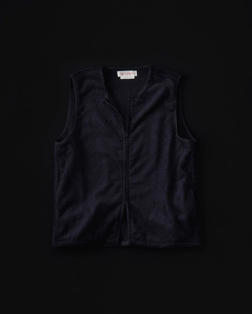 新品NICENESS 22AW別注ワイルドシルクボアベストWALTER - メルカリ