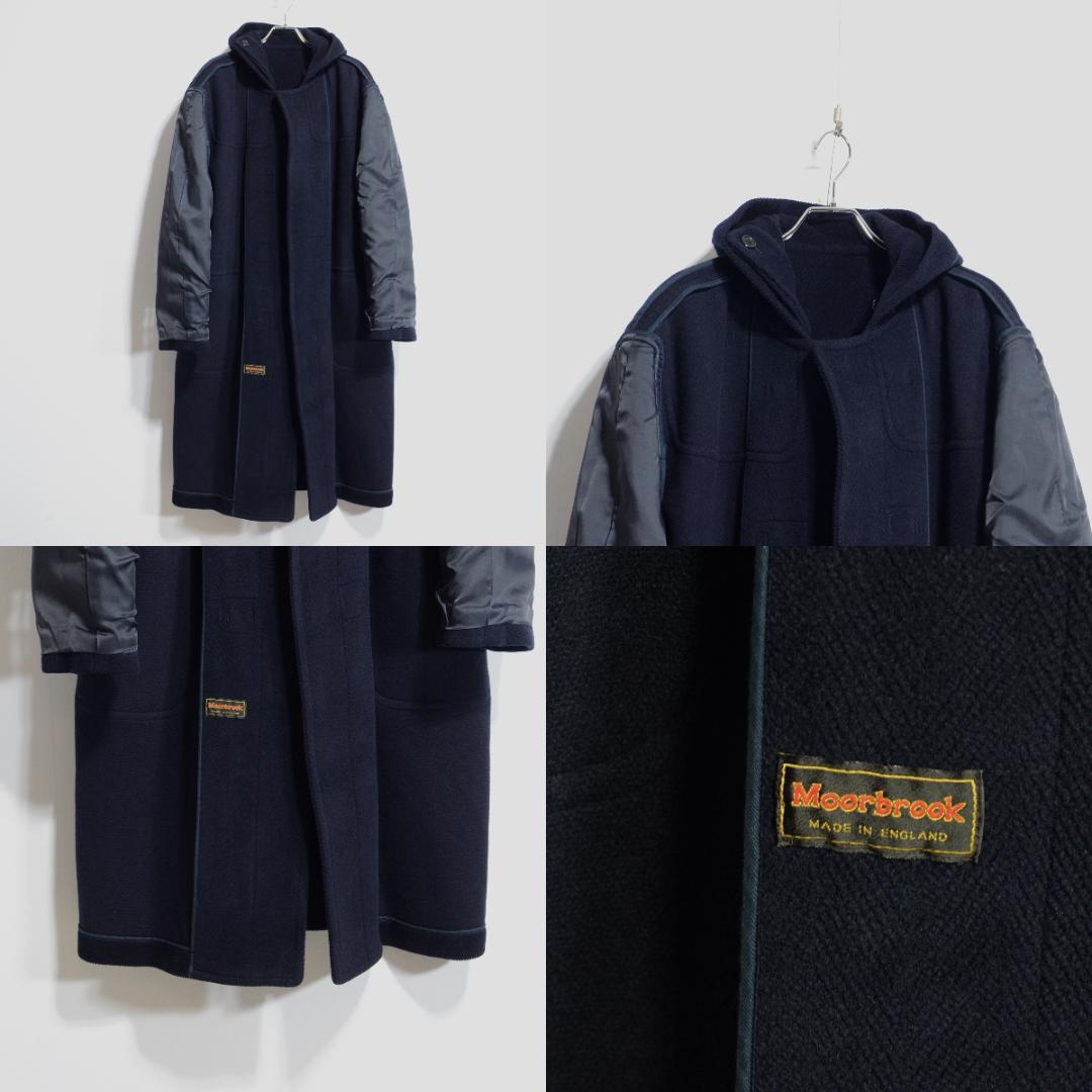 超貴重極上品 ムーアブルック製 カットパイル ダッフルコート ネイビー
