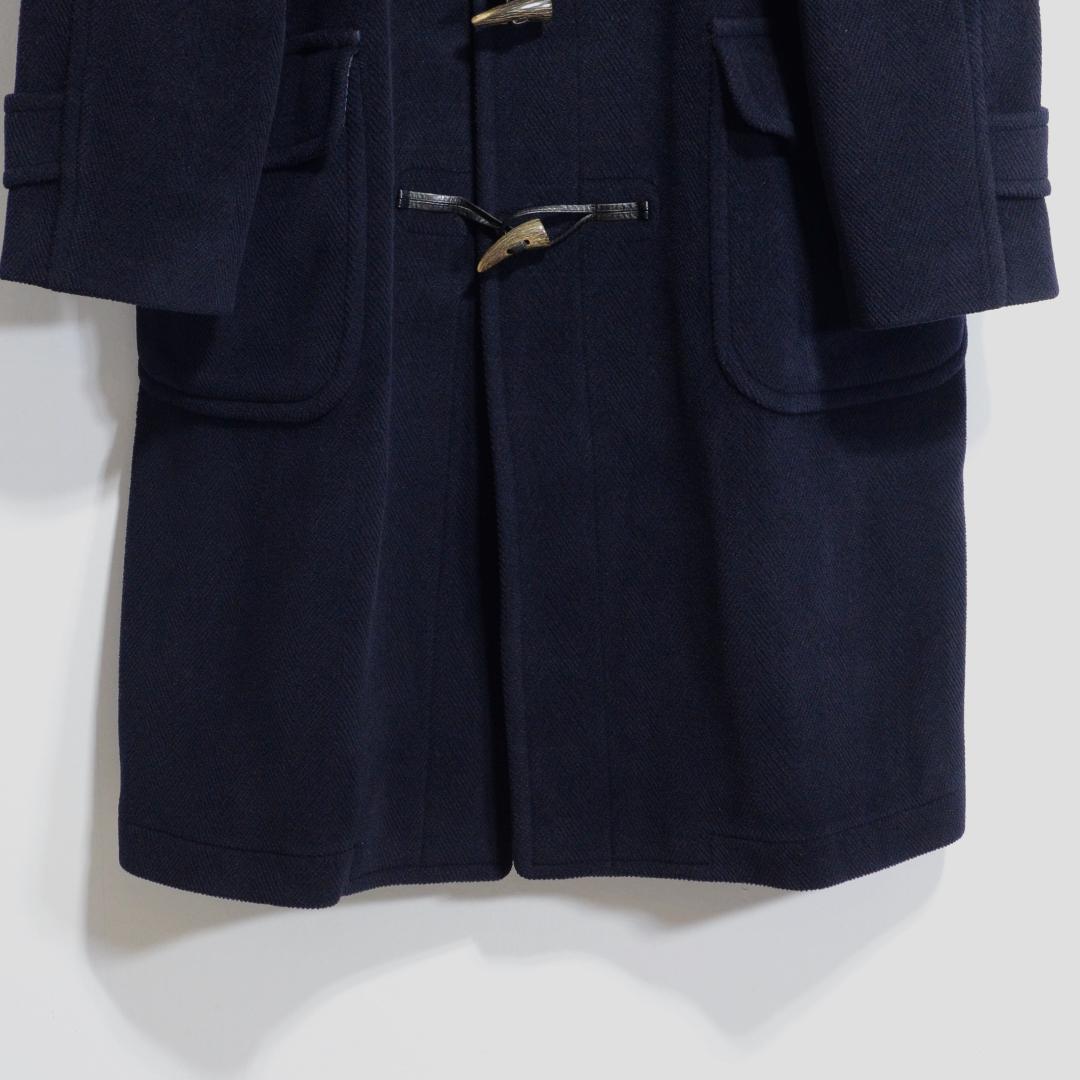 超貴重極上品 ムーアブルック製 カットパイル ダッフルコート ネイビー