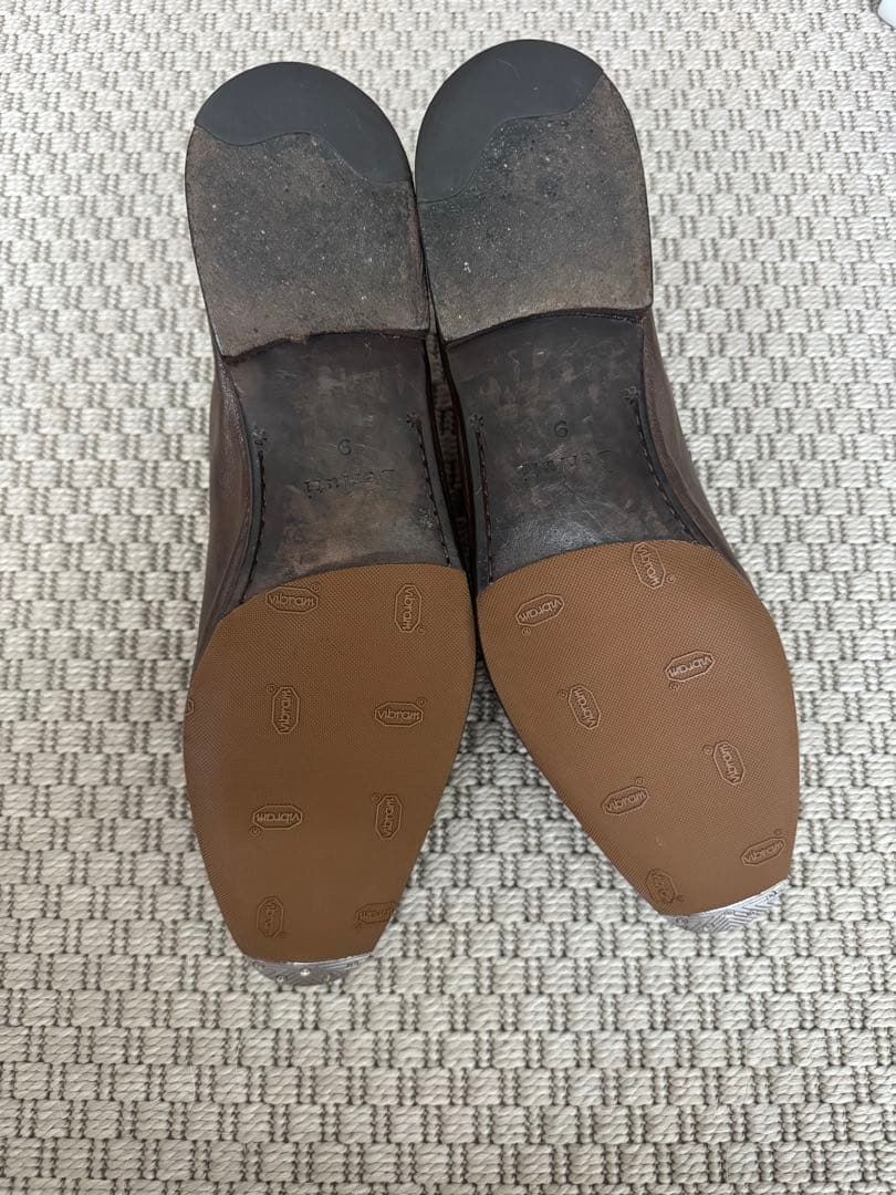 カンガルースキン Bertulli ブラウンレザー ローファー 9