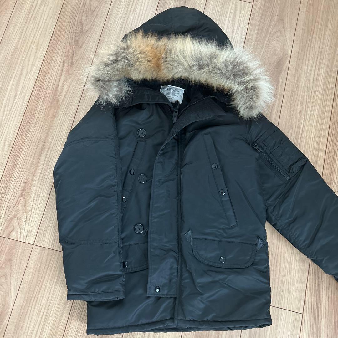 SPIEWAK スピワック N-3B ファー USA製 ブラック サイズ3 中古・古着通販】SPIEWAK (スピワック) N-3Bジャケット ブラック