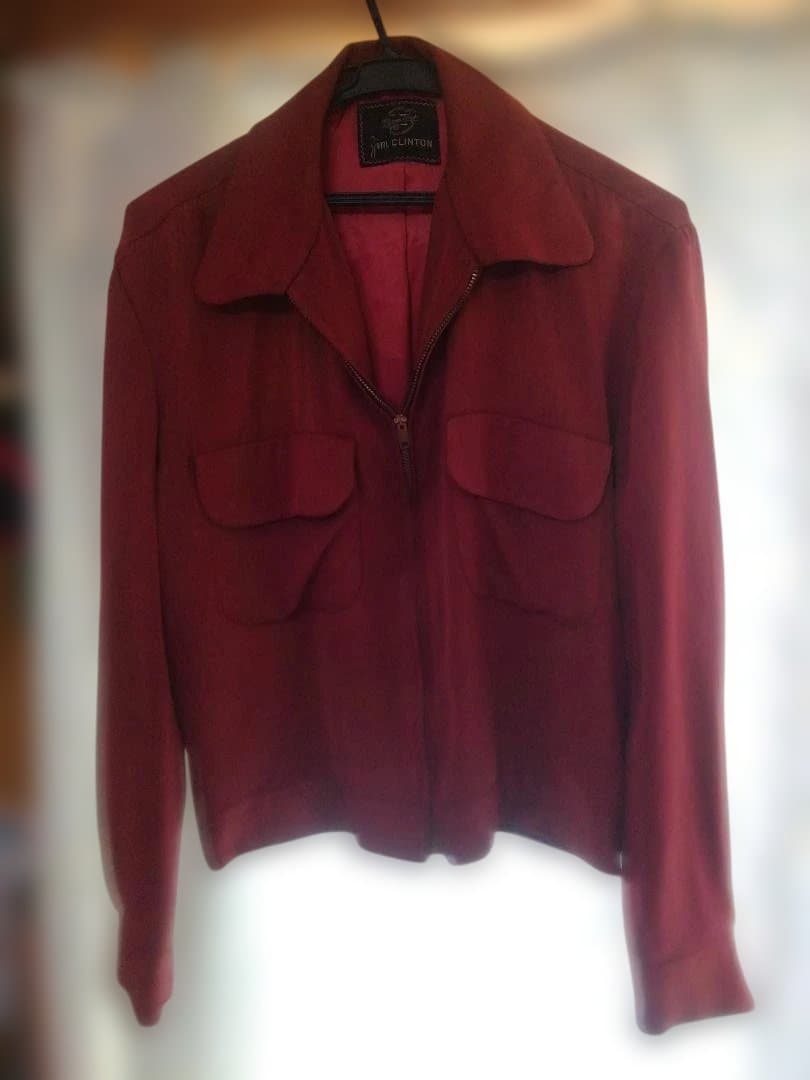 50sギャバジャン　ビンテージレーヨンギャバ 50年代 50s スポーツウェア レーヨンギャバ オレンジ ギャバジャン