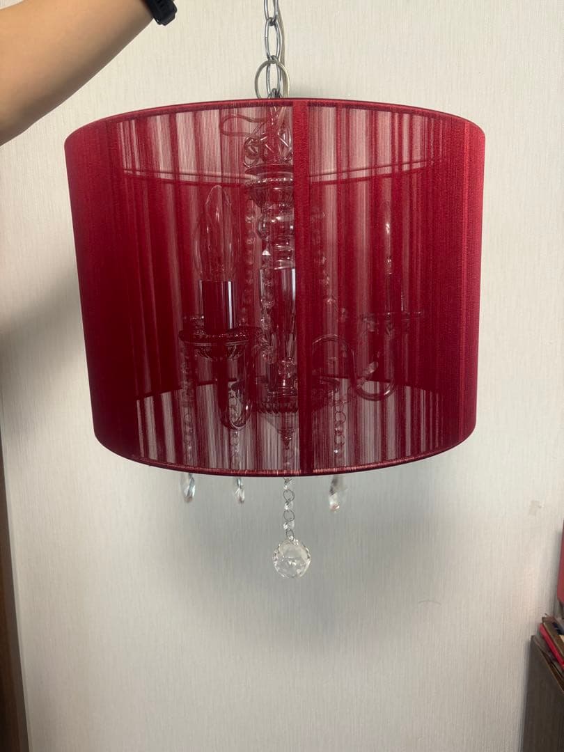 TOGA様専用⭐️シャンデリア ✳︎赤✳︎照明器具 - メルカリ