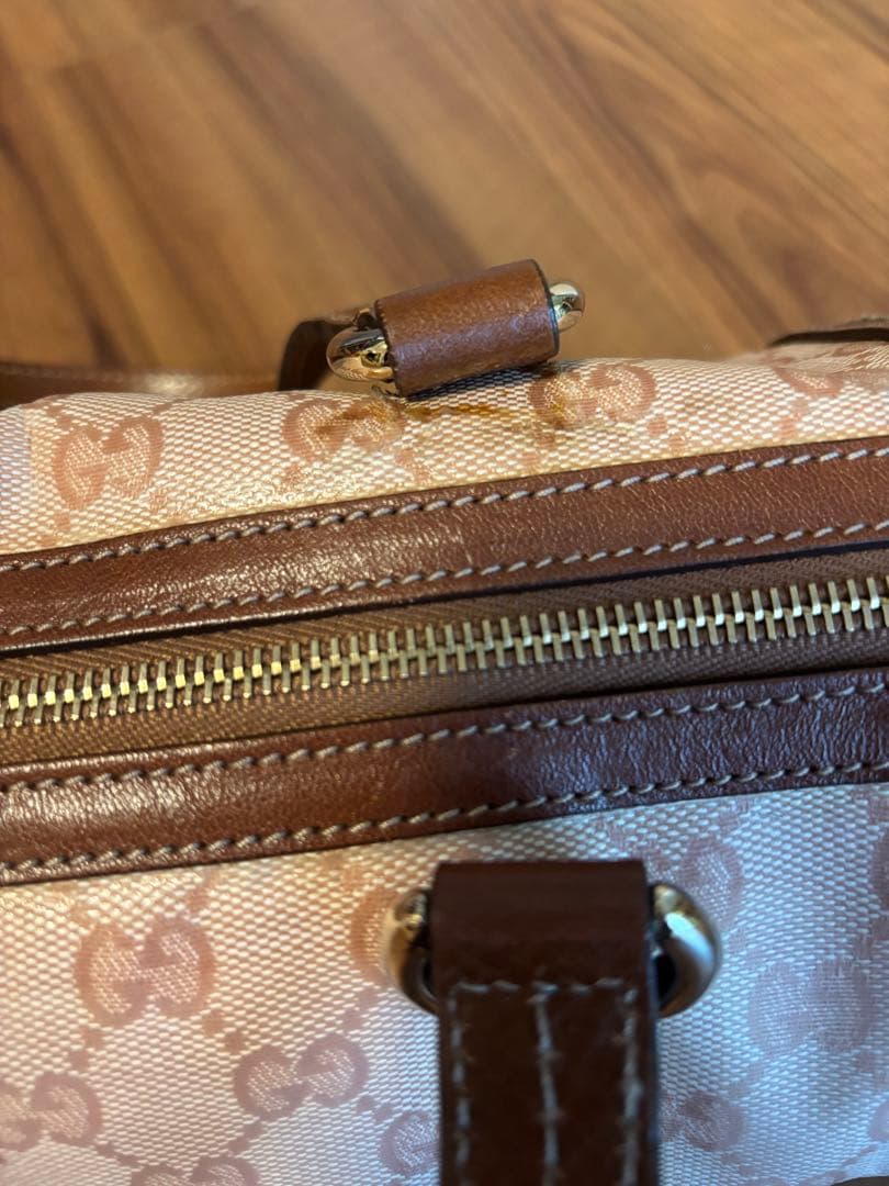 松木ホロみ様専用 グッチ GUCCI ミニボストンバッグ ピンク バッグ