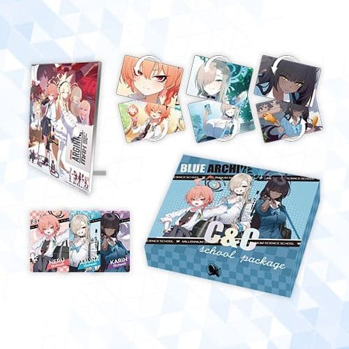 【韓国限定】ブルーアーカイブ C&Cスクール アップデートパッケージグッズセット 韓国限定】ブルーアーカイブ C&Cスクール アップデートパッケージ