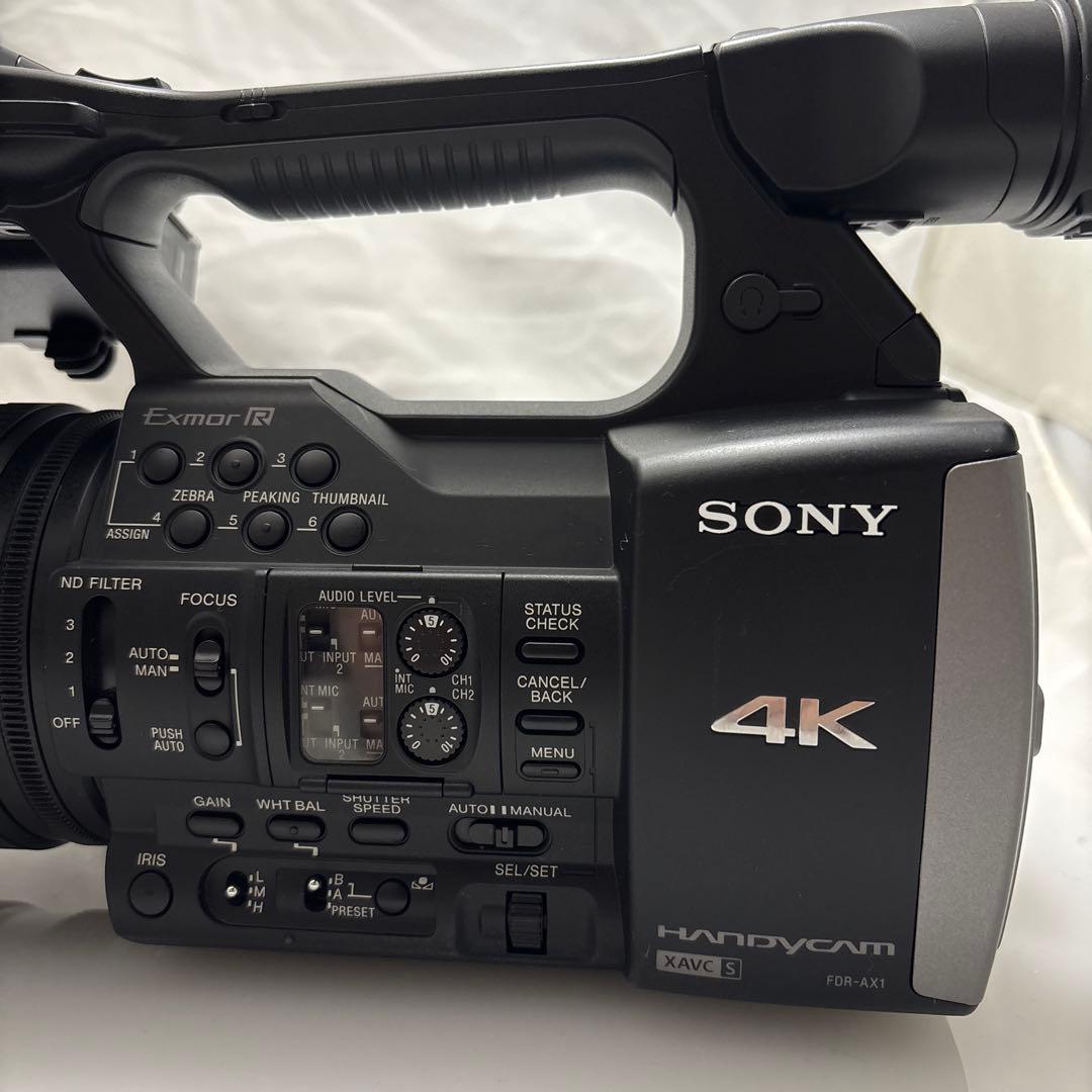 美品】SONY FDR-AX1 ハンディーカム4K ワイコン、マイク、ケース付