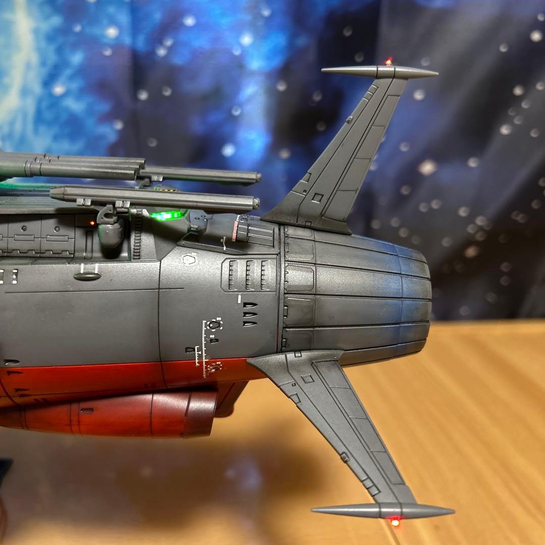 T*i様 宇宙戦艦ヤマト 1/500 フル電飾！完成品。墨入れ