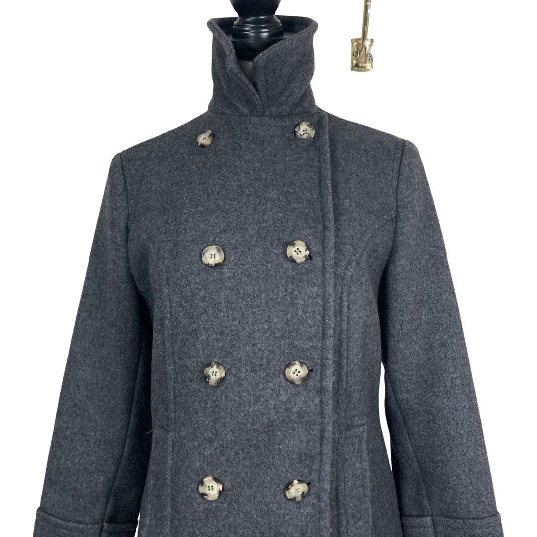 NU様専用 HUNTING WORLD ウールコート ロゴレザー イタリア製