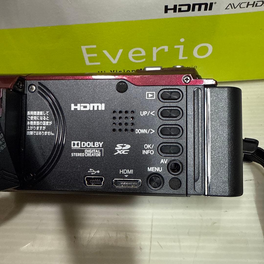 JVC GZ-E66-R ビデオカメラ フルHD 光学40倍ズーム - メルカリ