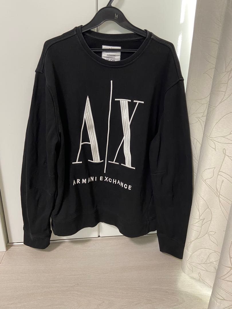 アルマーニエクスチェンジ　ブラック　トレーナー ARMANI EXCHANGE アルマーニ エクスチェンジ トレーナー レディース