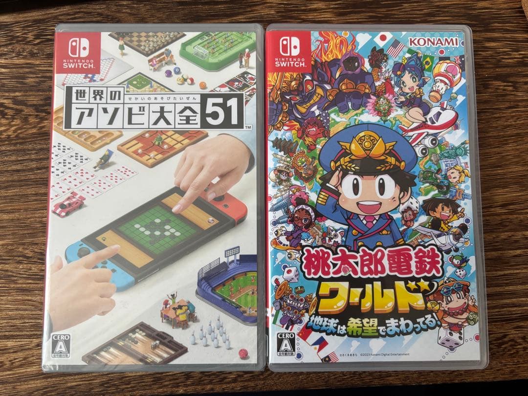 新品です 世界のアソビ大全51 & 桃太郎電鉄ワールド Nintendo Switchソフト】桃太郎電鉄ワールド ～地球は希望でまわってる