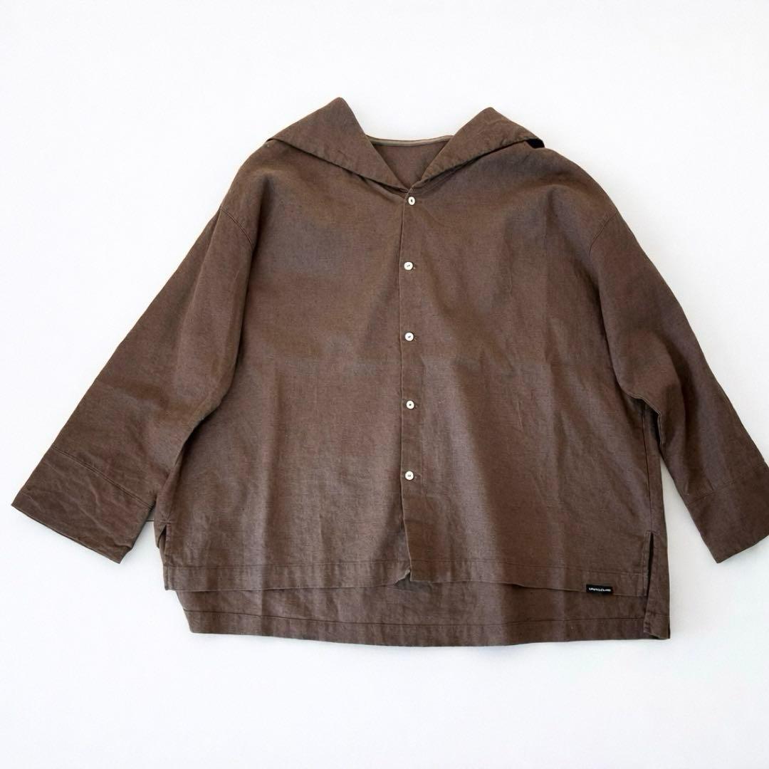 nest Robe ネストローブ ブラウン セーラー襟 長袖シャツ ブラウス