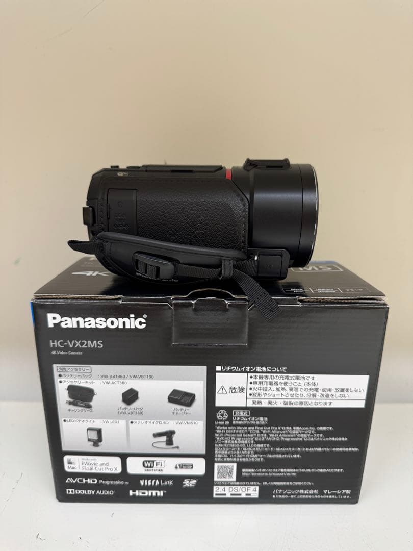展示品 Panasonic HC-VX2MS 4Kビデオカメラ本体展示品】パナソニック
