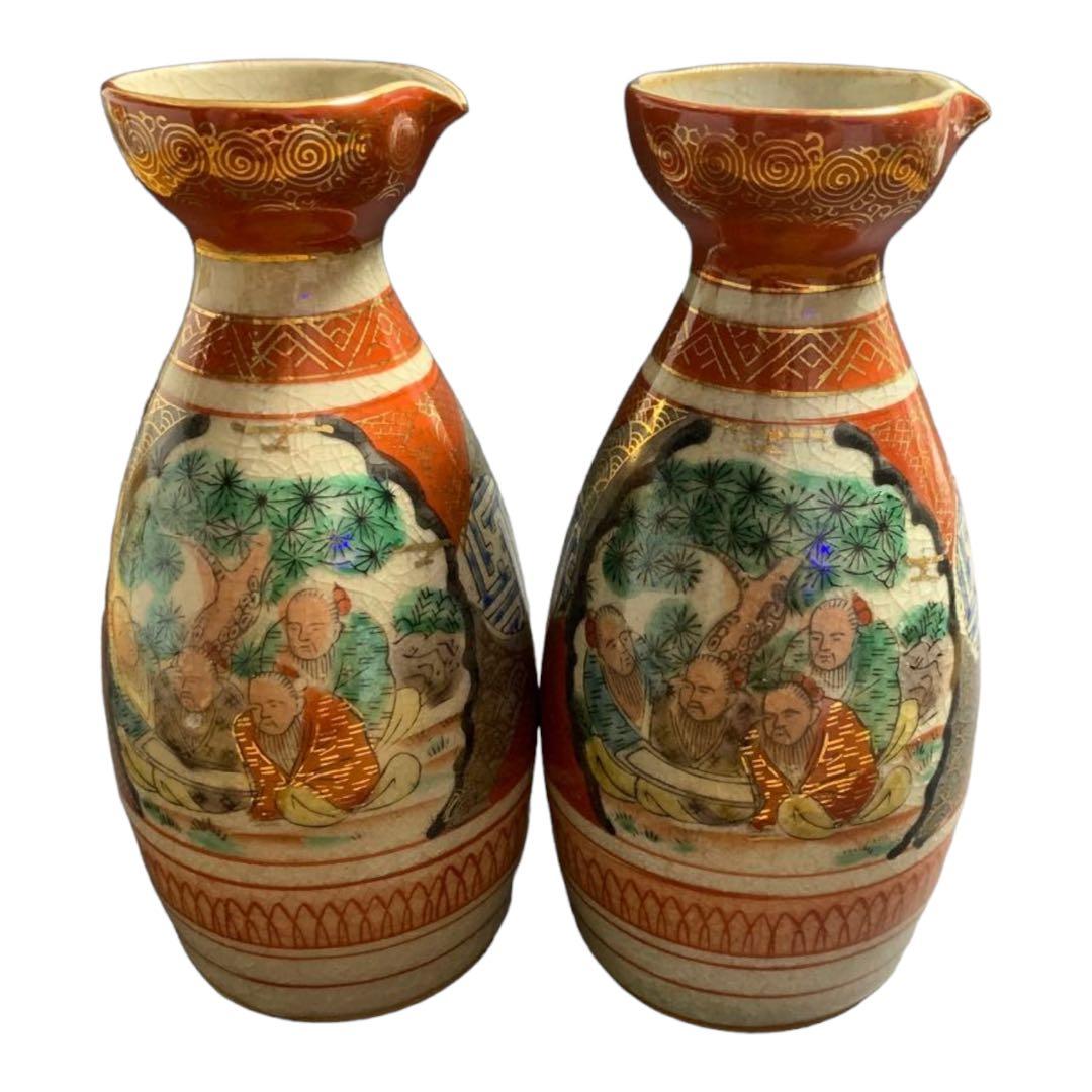 九谷焼 九谷庄三の徳利2本セット - メルカリ