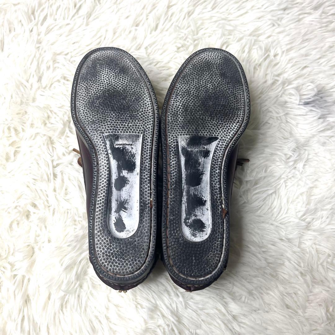 【美品】 USA製 ランコート デッキシューズ 26.0cm モカシン 本革