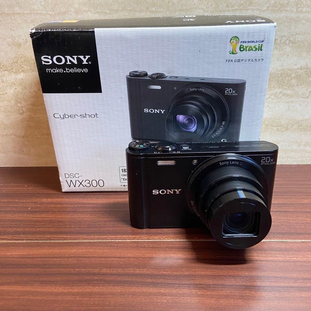SONY Cyber-shot DSC-WX300 デジカメ ほぼ新品 4913 Sony Cyber-shot DSC-WX300 18.2MP Digital Camera - Black