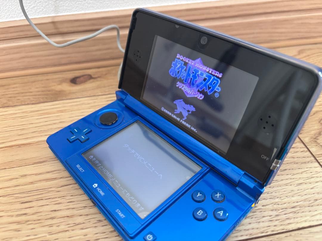 Nintendo 3DS 青 本体 + ソフト2本+DL済ソフト2本+充電