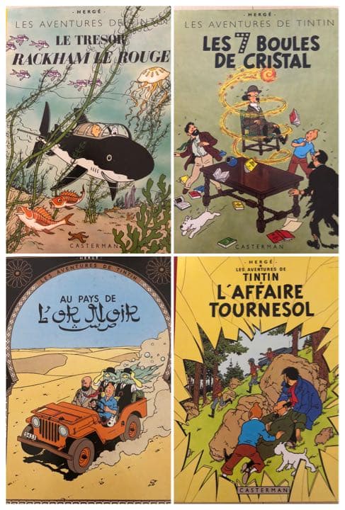 タンタンの冒険 フランス語 4冊セット Amazon.co.jp: ペーパーバック版 24冊セット (タンタンの冒険