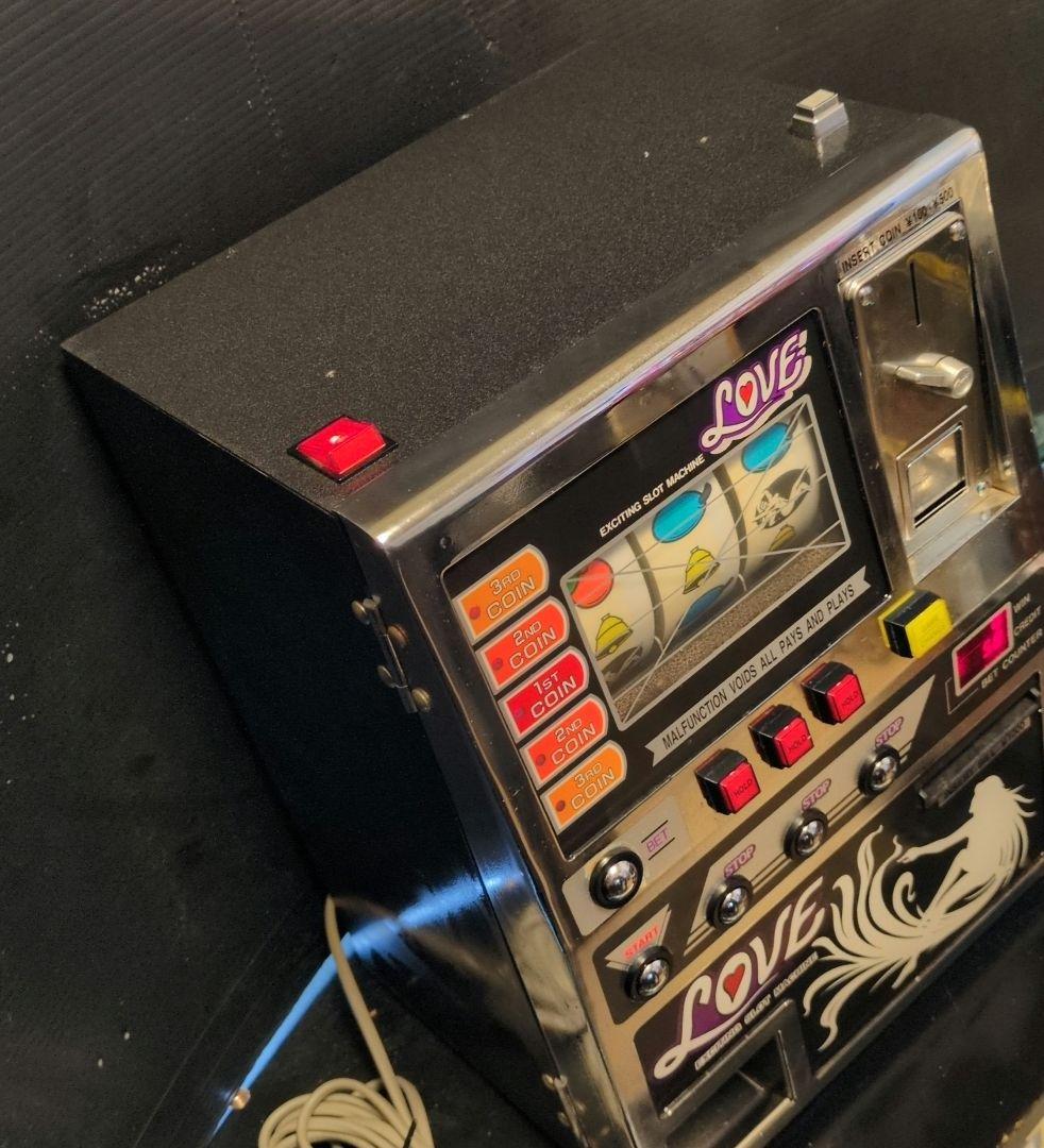 卓上ミニスロット「LOVEラブ」レトロゲーム機 卓上ゲーム レア希少