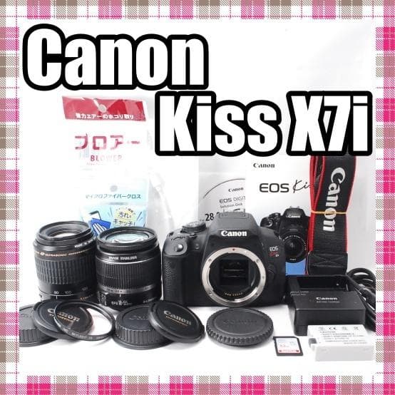 ✨超豪華✨ショット数4042回✨Canon kiss X7i ダブルレンズセット ✨超豪華✨ショット数4042回✨Canon kiss X7i ダブルレンズセット