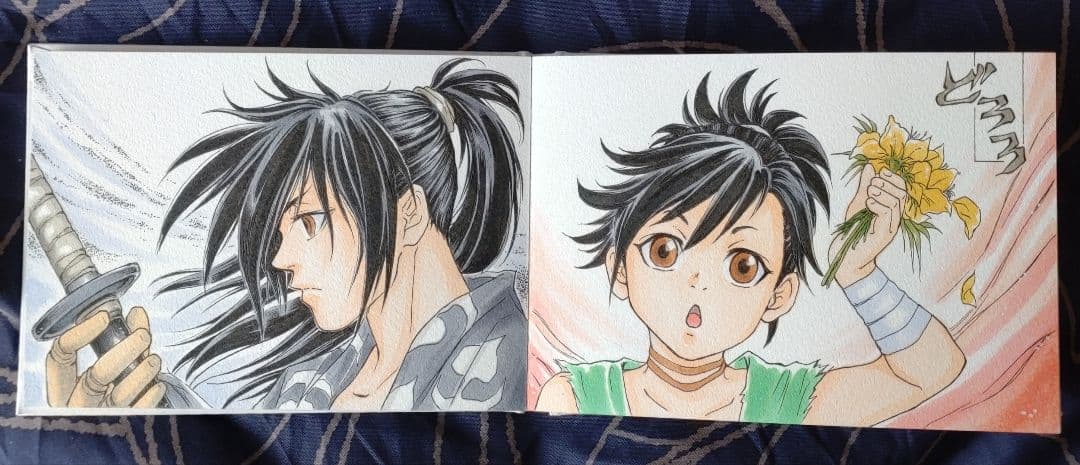 【けい】手描きイラスト集　『W』~ふたり~