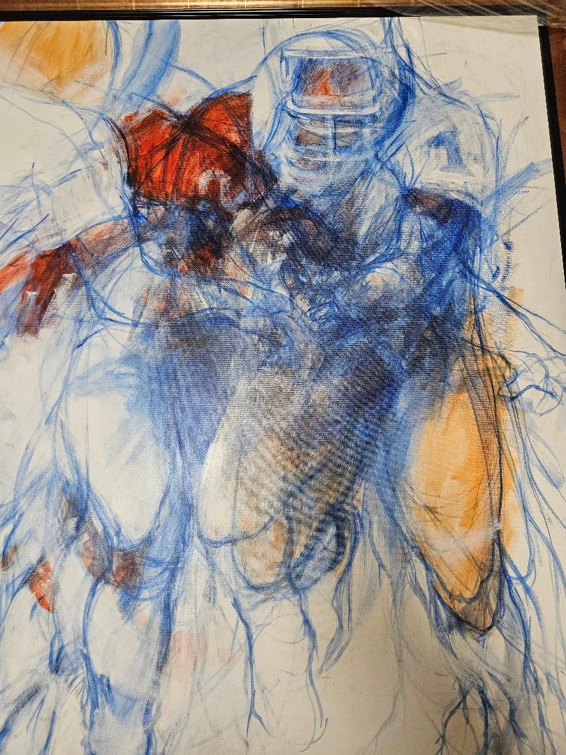 Ralf Augsburger S50号の傑作 躍動感溢れるアブストラクトアート 廃番】アブストラクトアート パートⅡ80×120cm ガラスアート ｜【KARE