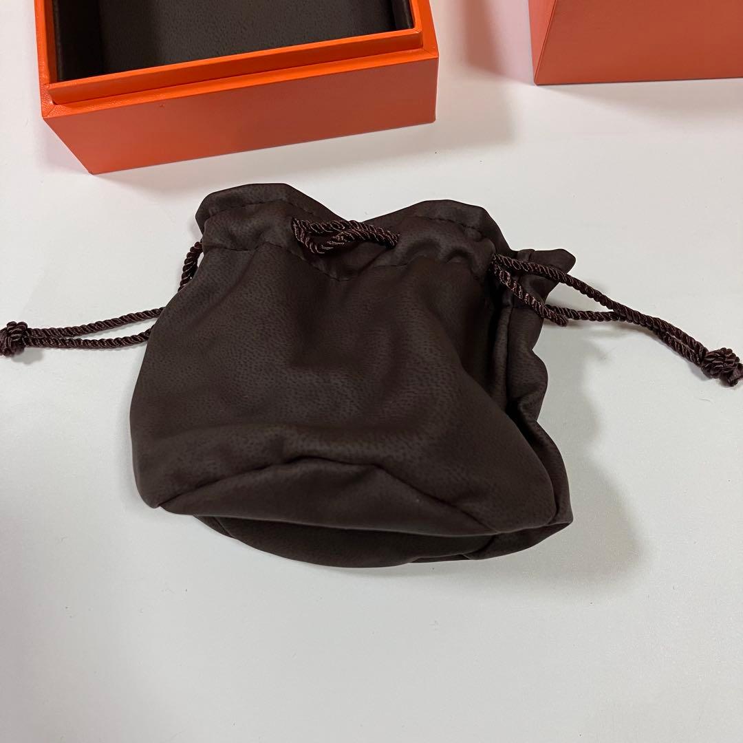 美品 エルメス アクセサリー入れ 巾着袋 空箱 レザー調 ジュエリー