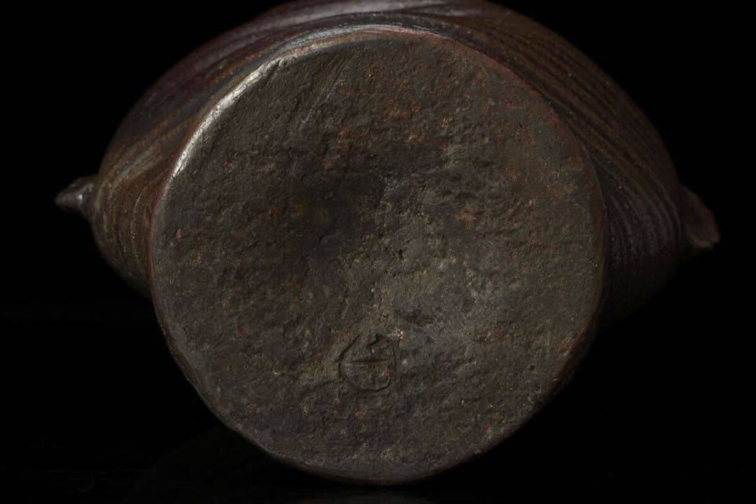 桂又三郎 江戸中期 古備前 船虫徳利 酒器 備前焼 識箱 鑑定箱付