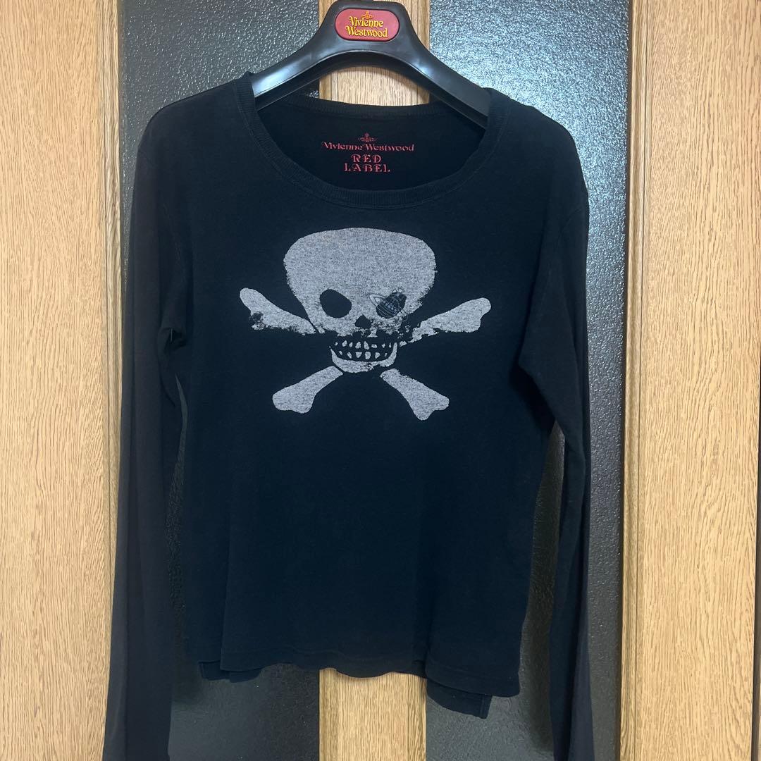 Vivienne Westwood 長袖スカルプリント オーブ刺繍