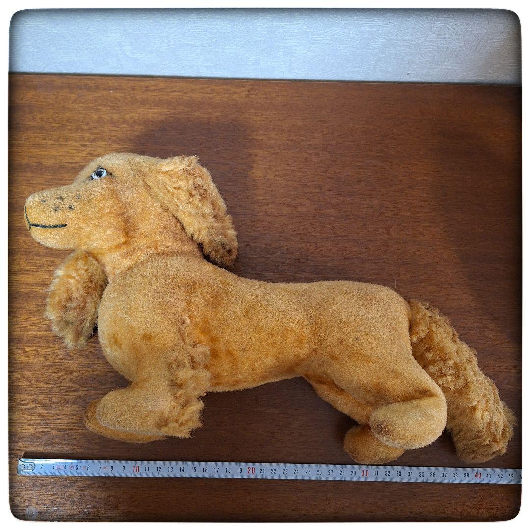 戦前 ドイツ】 ダックスフント アンティーク ぬいぐるみ 貴重 グラス