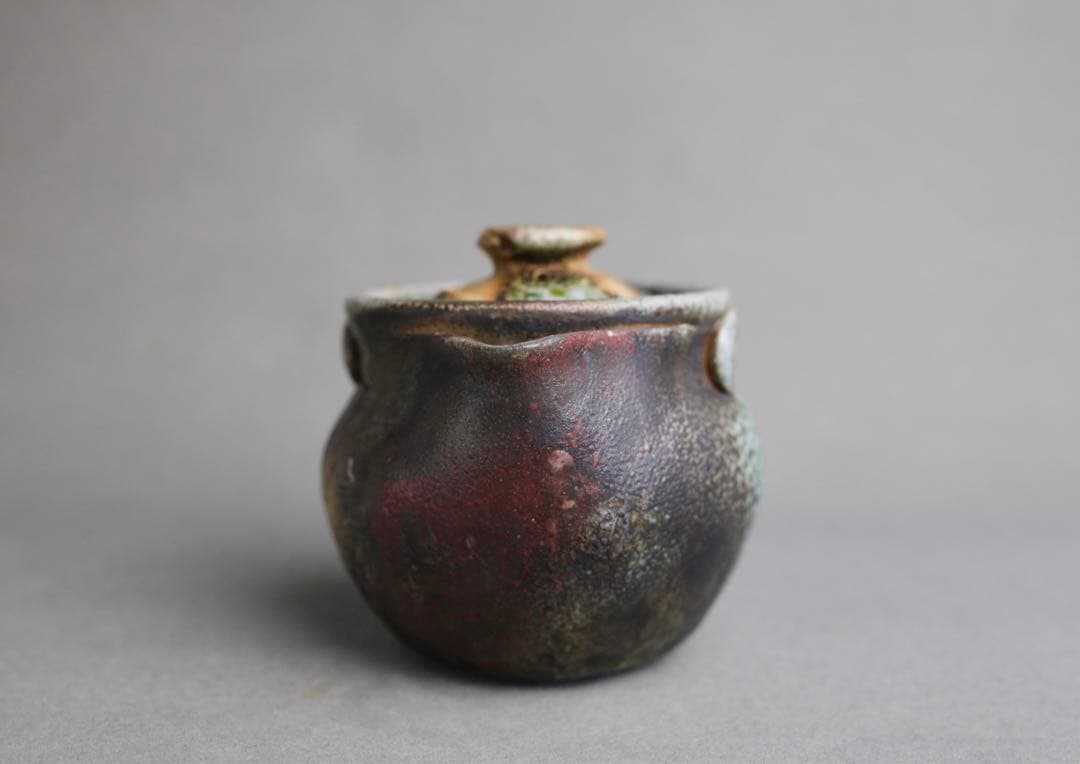 備前焼 最上作 秘色南蛮 佐久知炎仙 南蛮焼 宝瓶 急須