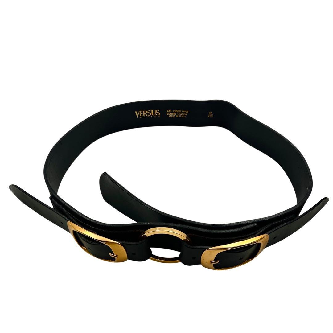 専用 VERSUS VERSACE 110/95 ブラック ベルト 7611 - メルカリ