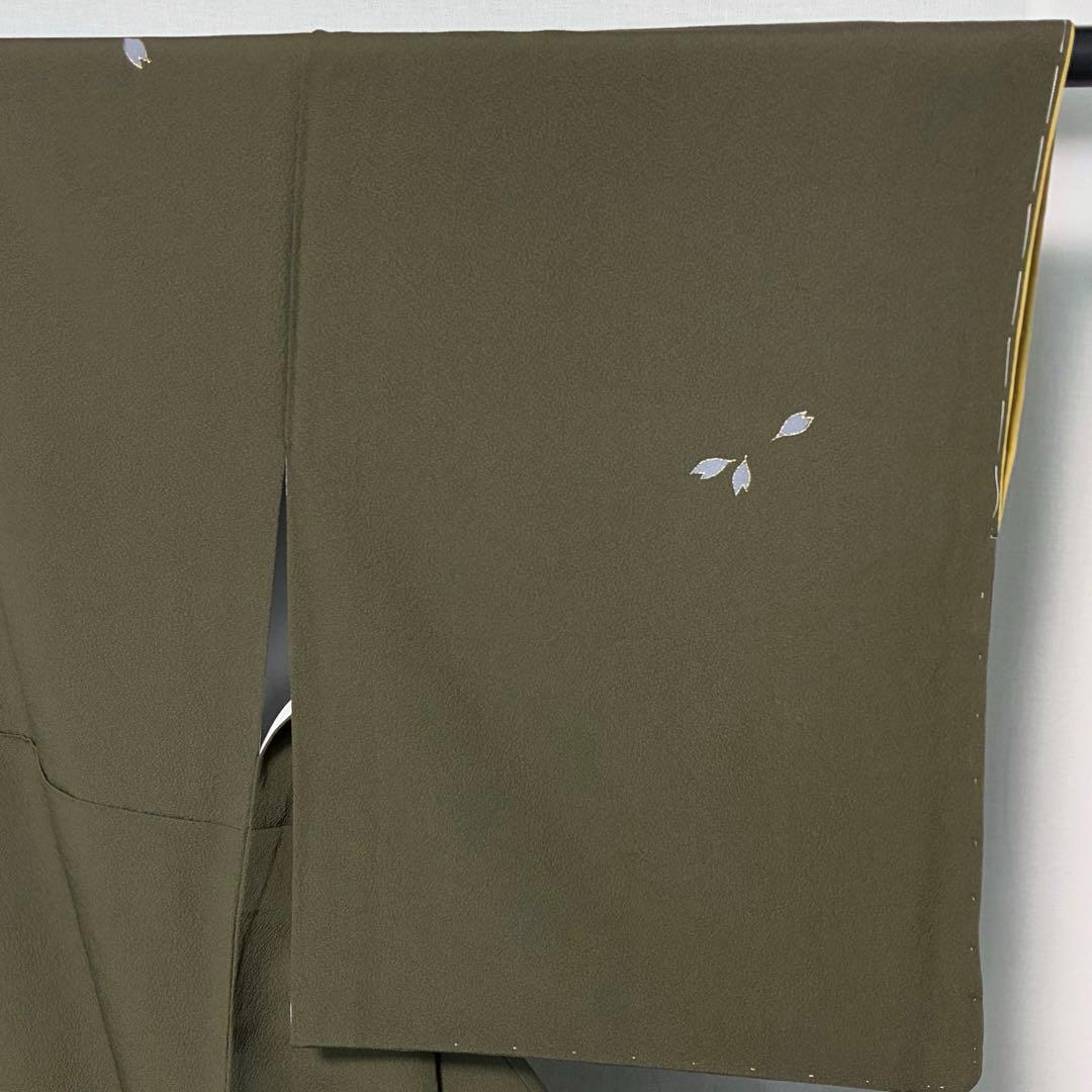 D209 訪問着 ジュサブロー 花びら 正絹 着物 袷 しつけ糸付き未使用極