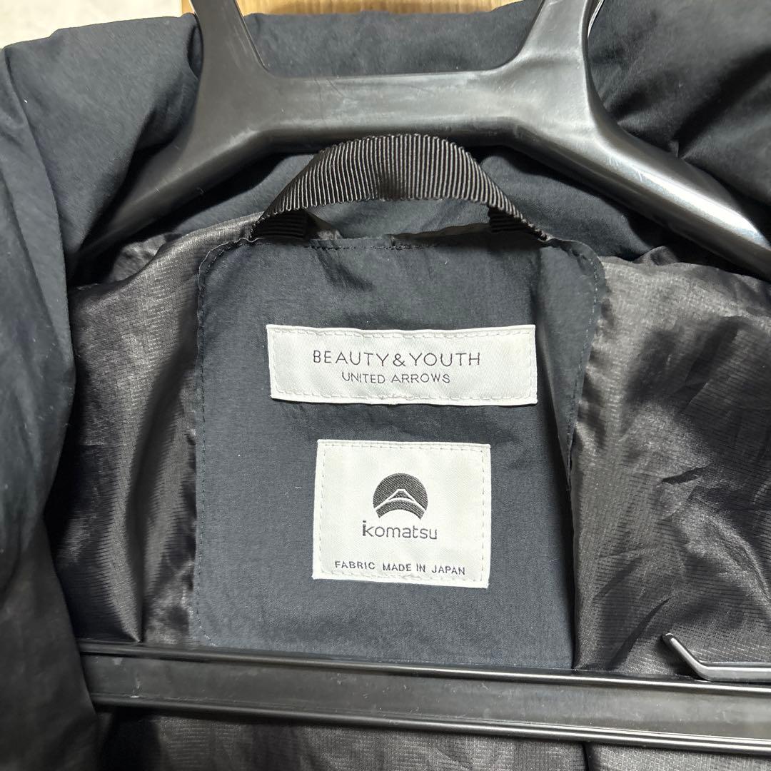 小松マテーレ ナイロン スタンド アライドダウンジャケット ブラック L